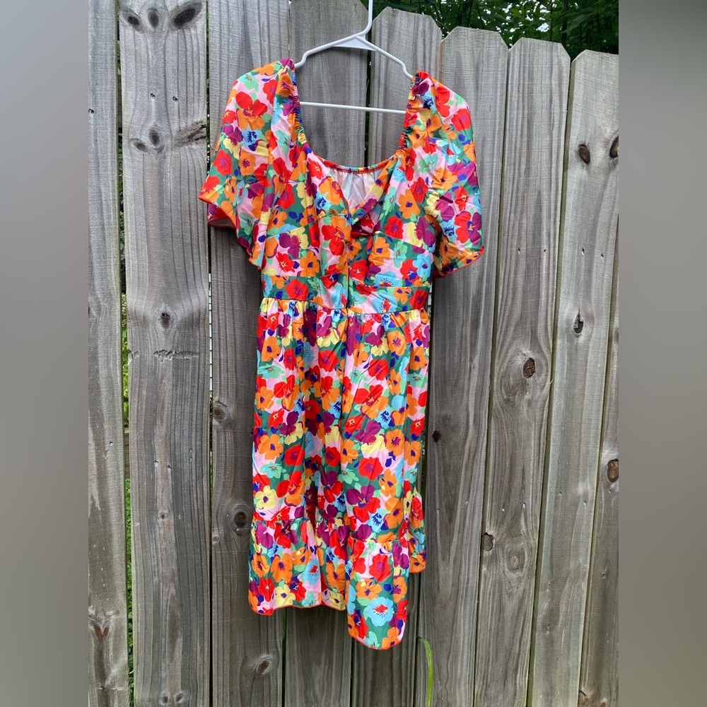 SHEIN Floral Multicolor Dress